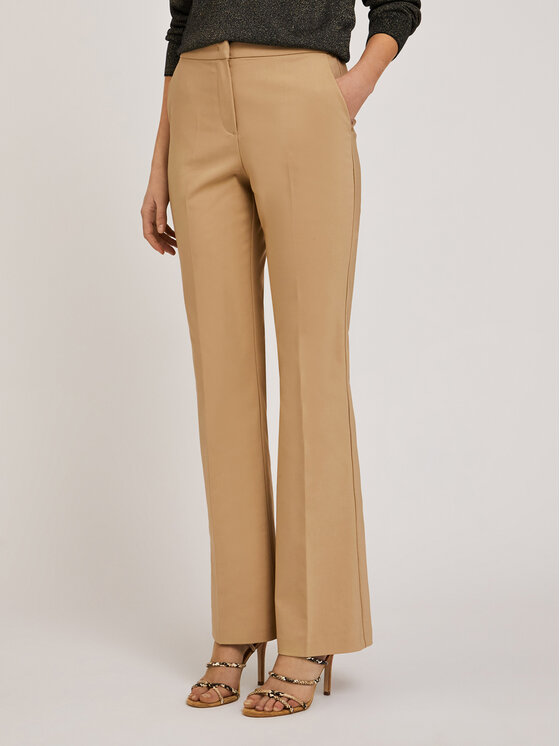 Motivi Motivi Pantaloni di tessuto P259Q003883N002 Écru Flare Fit