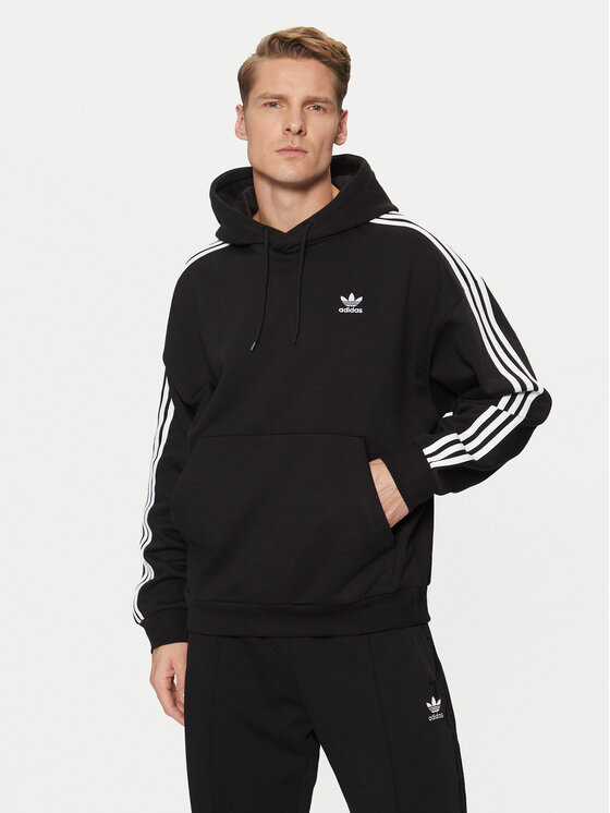 adidas Mikina adicolor JC6251 Čierna Loose Fit