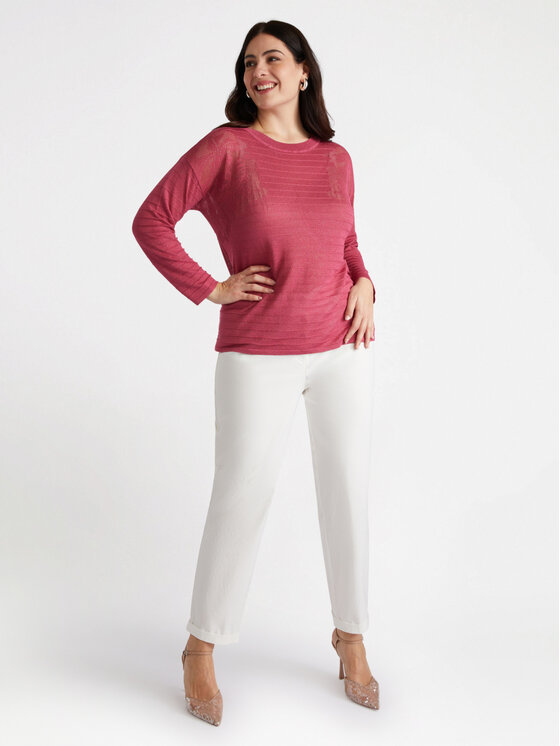 Fiorella Rubino Fiorella Rubino Cardigan M520L007889N006 Bordeaux Regular Fit