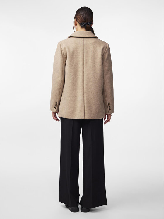 YAS YAS Płaszcz przejściowy Ignite 26032855 Beżowy Regular Fit