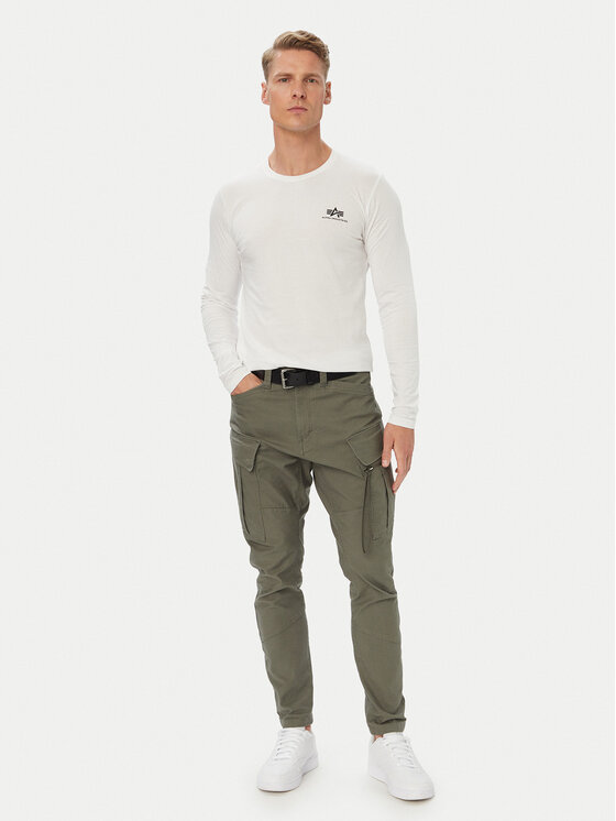 Alpha Industries Alpha Industries Longsleeve Basic Small Logo 198517 Білий Regular Fit
