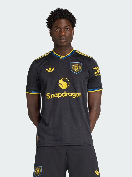 adidas adidas Koszulka techniczna Manchester United Czarny Slim Fit