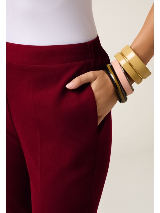 Oltre Oltre Pantaloni di tessuto P273J002361N026 Rosso Regular Fit