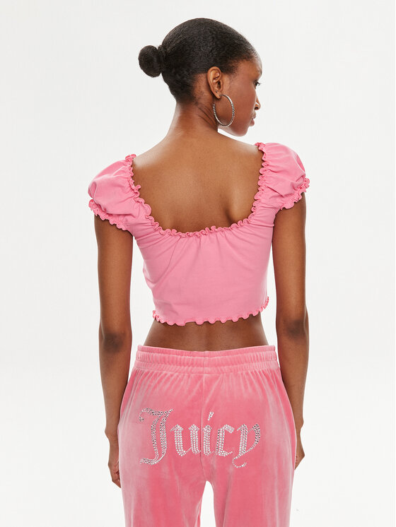 Juicy Couture Juicy Couture Bluzka Brodie JCWCT23309 Różowy Regular Fit