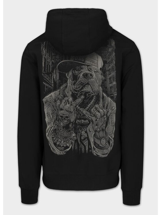 PITBULL PITBULL Bluza USA Czarny Regular Fit
