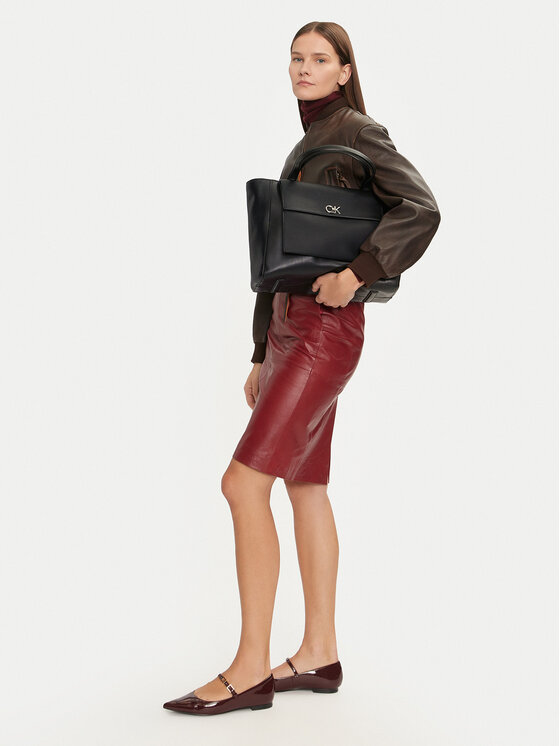 Calvin Klein Calvin Klein Τσάντα Ck Medium Shopper K60K612811 Μαύρο