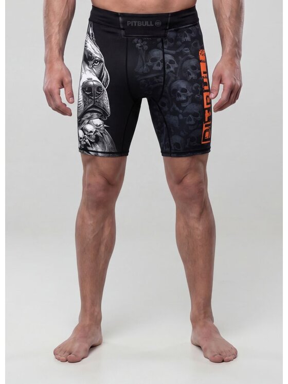 PITBULL PITBULL Szorty sportowe BLACKY Czarny Regular Fit