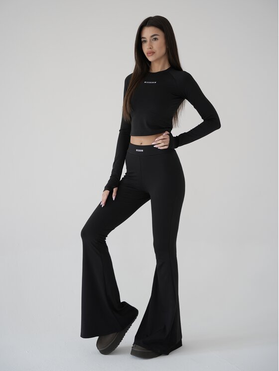 MissDenim MissDenim S dlouhým rukávem Soft Touch Černá Second Skin Fit