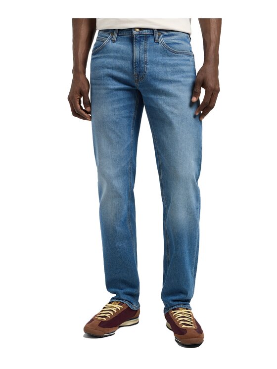 Lee Lee Jeansy 112370646 Niebieski Regular Fit