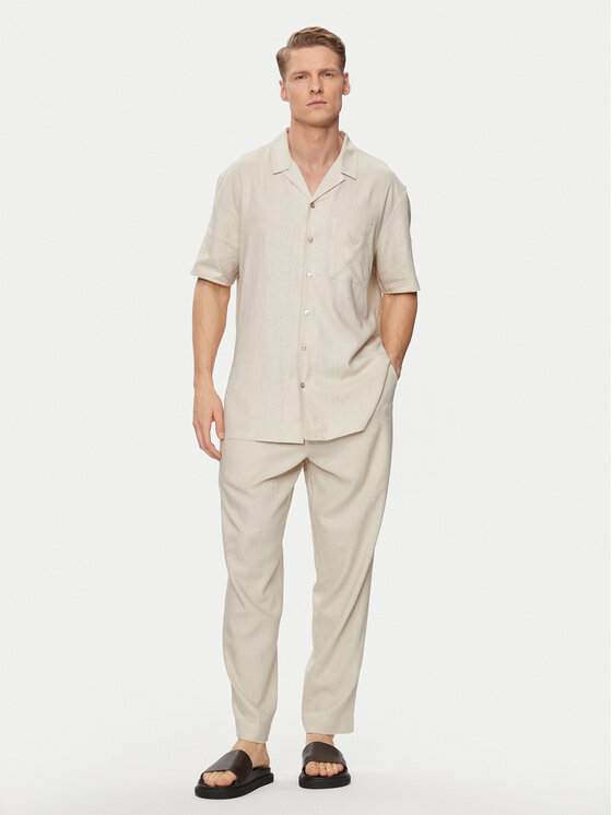 Emporio Armani Underwear Emporio Armani Underwear Camicia 211880 4R467 00040 Beige Regular Fit