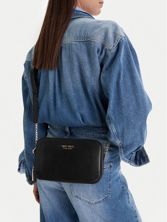 Nine West Borsa Coen Crossbody Designer - Borse A Tracolla Moda Donna In Nero