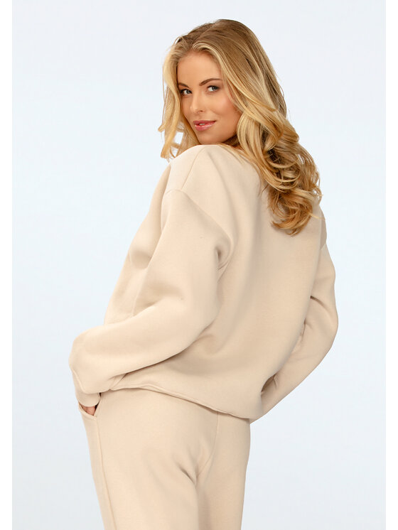 DKaren Sport DKaren Sport Bluza Rehema Beżowy Relaxed Fit
