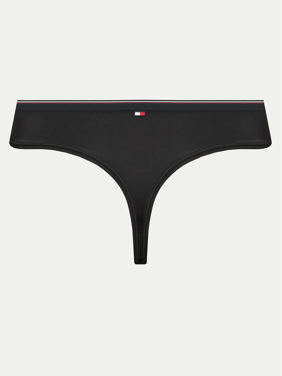 Tommy Hilfiger Tommy Hilfiger Στρίνγκ UW0UW04186 Μαύρο
