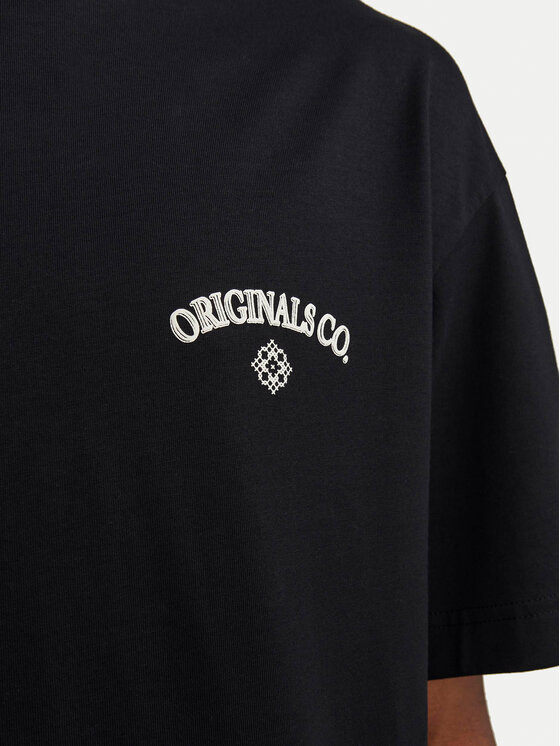 Jack&Jones Jack&Jones Marškinėliai Santorini 12251776 Juoda Wide Fit