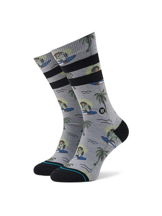 Stance Stance Klasické ponožky Unisex Surfing Monkey A556A21SMK Šedá