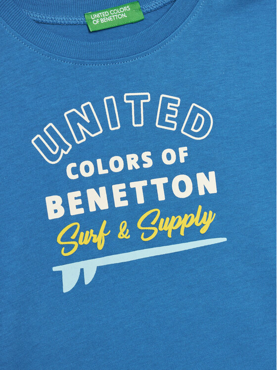 United Colors Of Benetton United Colors Of Benetton T-Shirt 3I1XG10JO Blau Regular Fit
