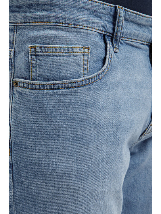 Cross Jeans Cross Jeans Szorty jeansowe A 565-300 Niebieski Regular Fit
