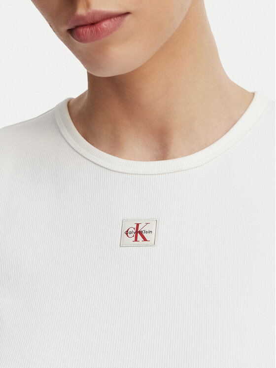 Calvin Klein Jeans Calvin Klein Jeans Top LV047F246G Bijela Slim Fit