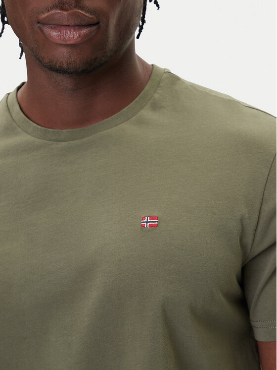 Napapijri Napapijri T-Shirt Salis NP0A4H8D Πράσινο Regular Fit