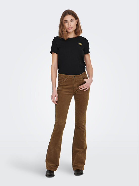 ONLY ONLY Marškinėliai Kita 15244714 Juoda Regular Fit