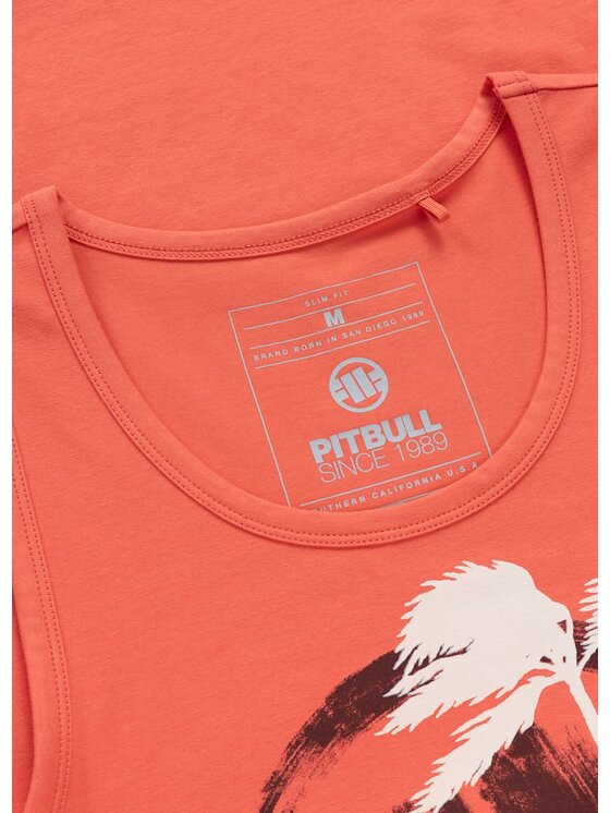 PITBULL PITBULL Tank top PALMS Pomarańczowy Regular Fit