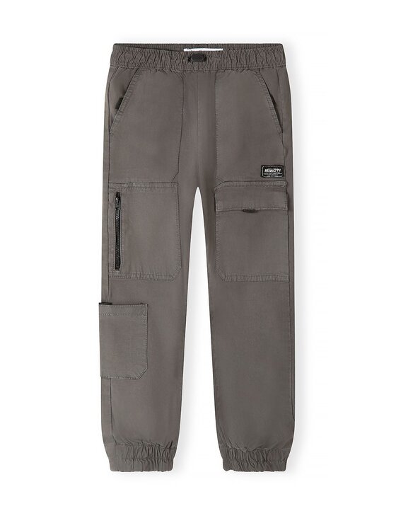 minoti minoti Spodnie cargo 33PANT252 Szary ciemny Cargo Fit