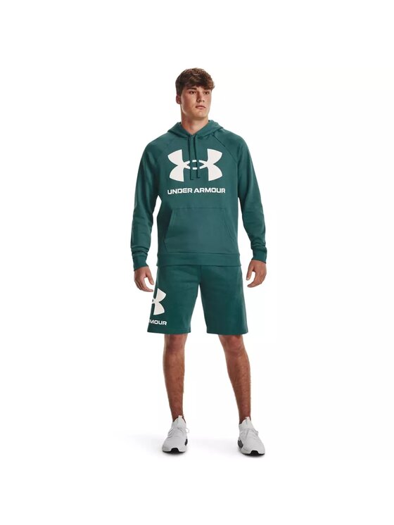 Under Armour Under Armour Bluza UA Rival Fleece Big Logo HD Zielony Loose Fit