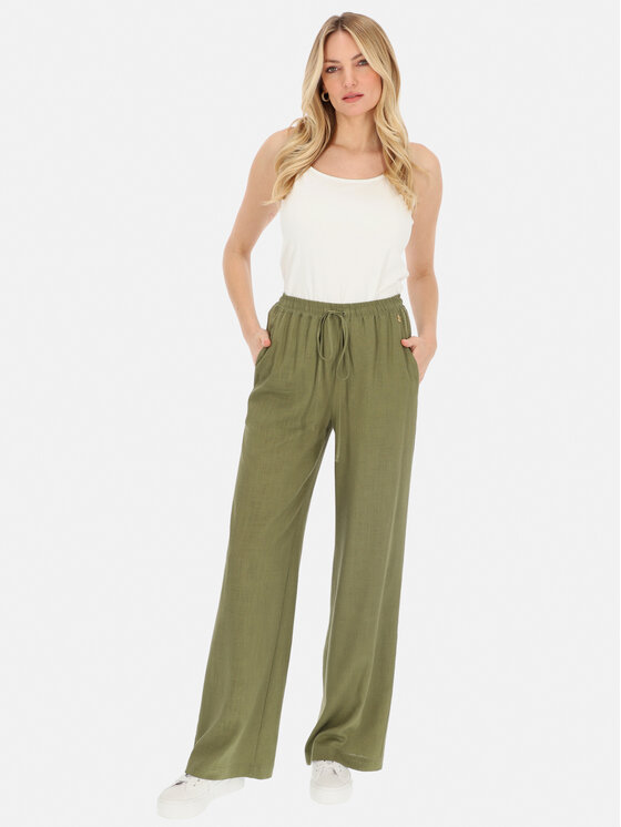 Potis & Verso Potis & Verso Spodnie materiałowe Pascal Khaki Loose Fit