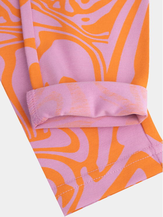 Coccodrillo Coccodrillo Legginsy WC4122101VGA Pomarańczowy Slim Fit