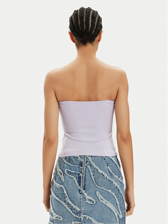 Tommy Jeans Tommy Jeans Felső Essential DW0DW17989 Lila Slim Fit
