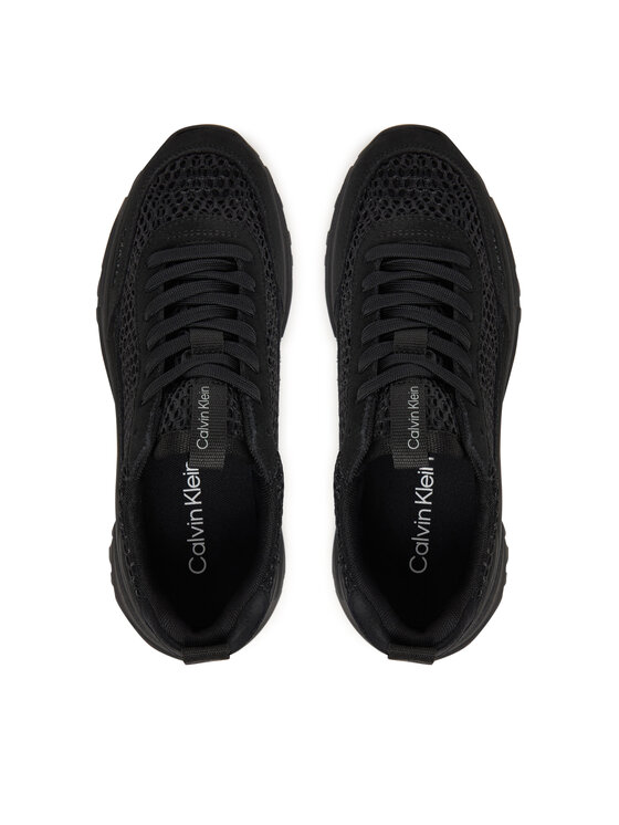 Calvin Klein Calvin Klein Sneakersy Hike Runner Lace Up Techmix YW0YW02030 Czarny