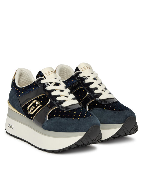 Liu Jo Liu Jo Sneakersy Maxi Wonder Plus 02 BF6009 PX901 Tmavomodrá