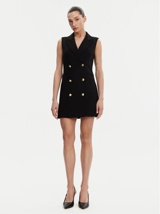 French Connection French Connection Koktejlové šaty 71PZC Černá Regular Fit