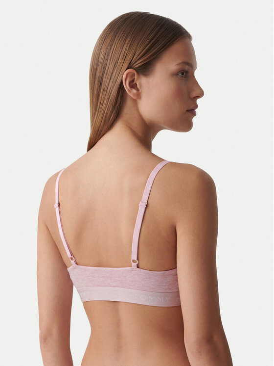 Tommy Hilfiger Tommy Hilfiger Sutien Bralette UW0UW05715 Roz deschis