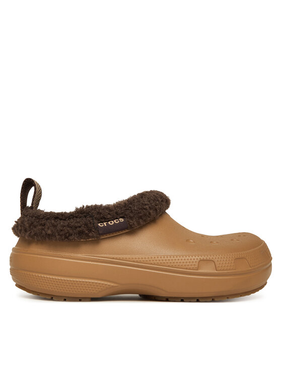 Crocs Crocs Klapki Classic Lined Shorty 211380 Brązowy