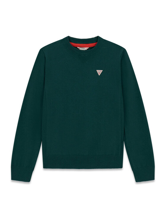 Guess Pulover L0YR03 Z2VV0 Verde închis Regular Fit