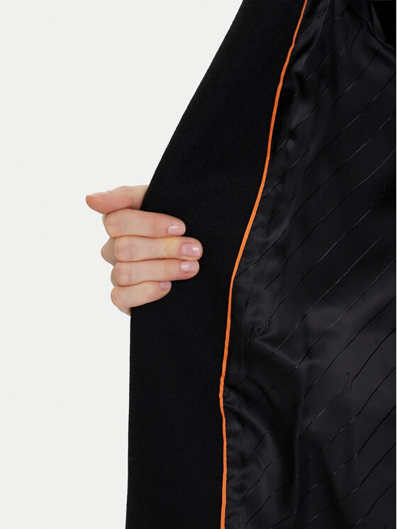 BOSS BOSS Cappotto di lana C_Calesara2 50548660 Nero Relaxed Fit