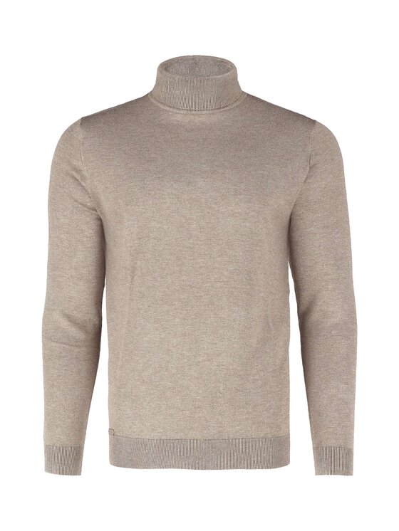Volcano Volcano Sweter S-MAX Beżowy Regular Fit