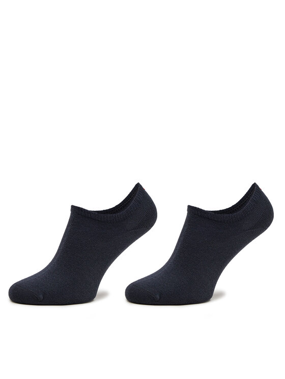Tommy Hilfiger Tommy Hilfiger Súprava 2 párov detských členkových ponožiek 301390 Tmavomodrá