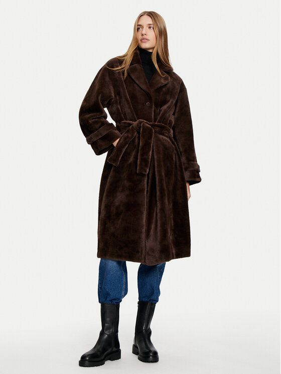 Dixie Dixie Kabát pro přechodné období K330K003A Hnědá Regular Fit