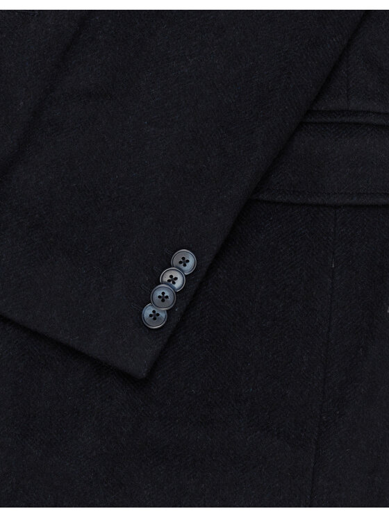 Borgio Borgio Płaszcz zimowy sorianello_g Granatowy Slim Fit