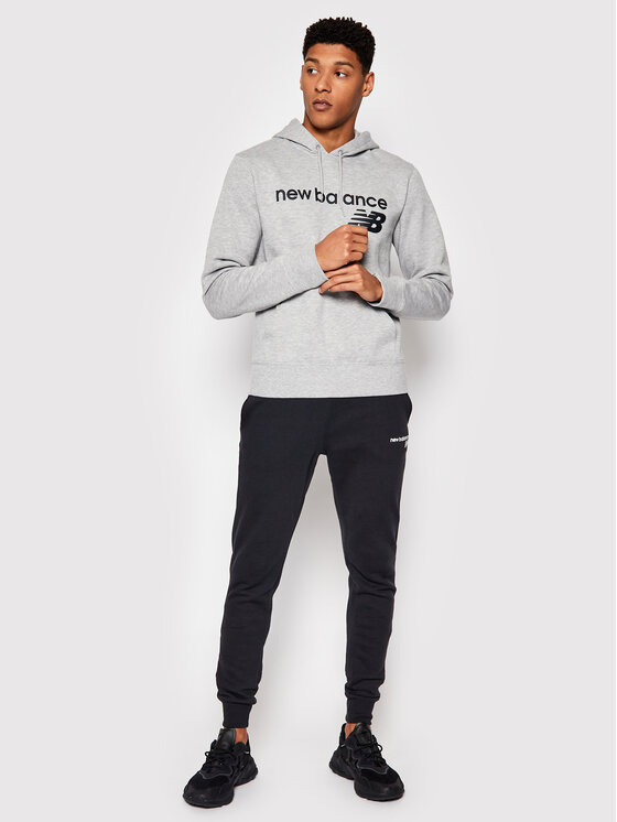 New Balance New Balance Felpa C C F Hoodie MT03910 Grigio Relaxed Fit