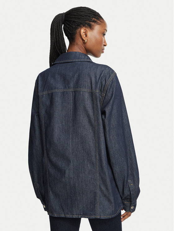 Liu Jo Liu Jo Koszula jeansowa UF6104 D0268 Granatowy Slim Fit