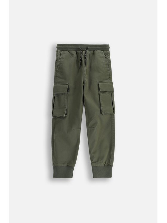 Coccodrillo Coccodrillo Bavlnené nohavice WC6119106CTB-027 Kaki Regular Fit