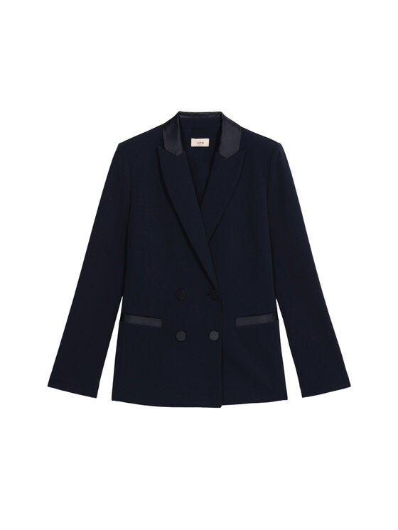 Oltre Oltre Giacca di transizione Q782R004561N034 Blu Slim Fit