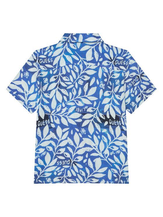 Guess Guess Koszula L6GH01 WFBT0 Niebieski Relaxed Fit