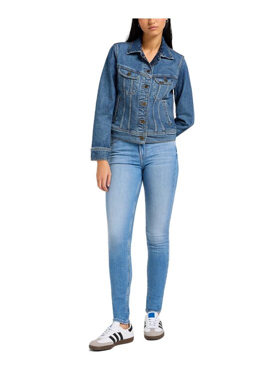 Lee Lee Jeansy 112355541 Niebieski Skinny Fit