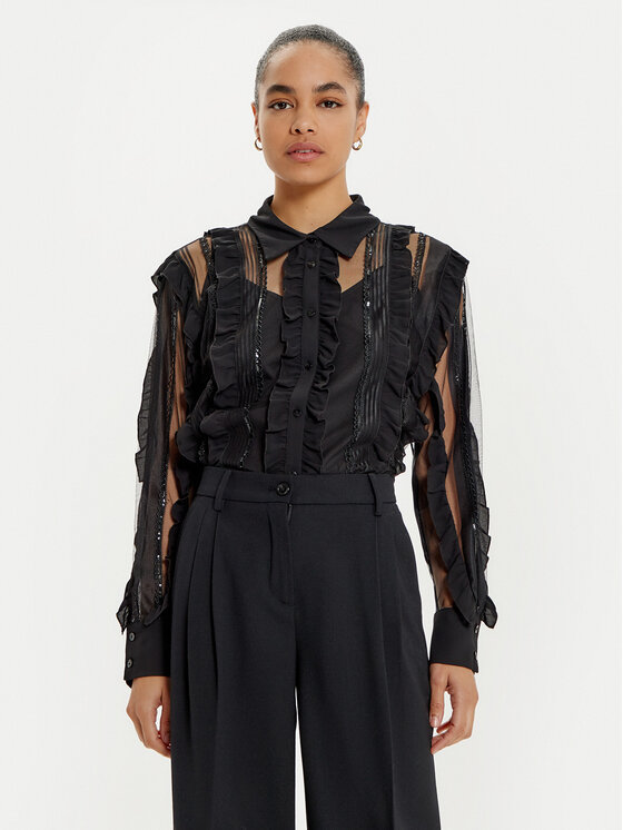 ACCESS FASHION ACCESS FASHION Srajca 44-7013-781 Črna Regular Fit