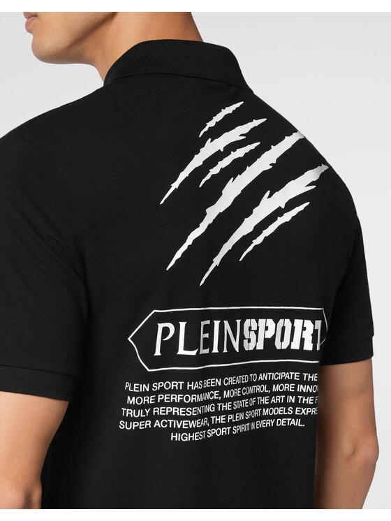 Plein Sport Plein Sport Polo 2051 Czarny Slim Fit
