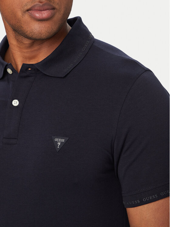 Guess Guess Polo särk M6YP66 K4394 Tumesinine Extra Slim Fit